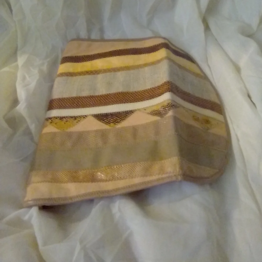 Furst & Mooney Clutch Purse Women's Medium Multicolor Striped Envelope Style